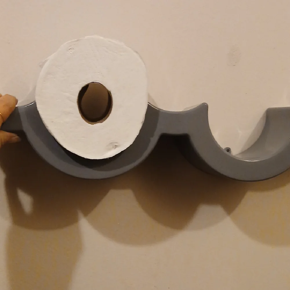 Gray Wall Mount Toilet Paper Holder